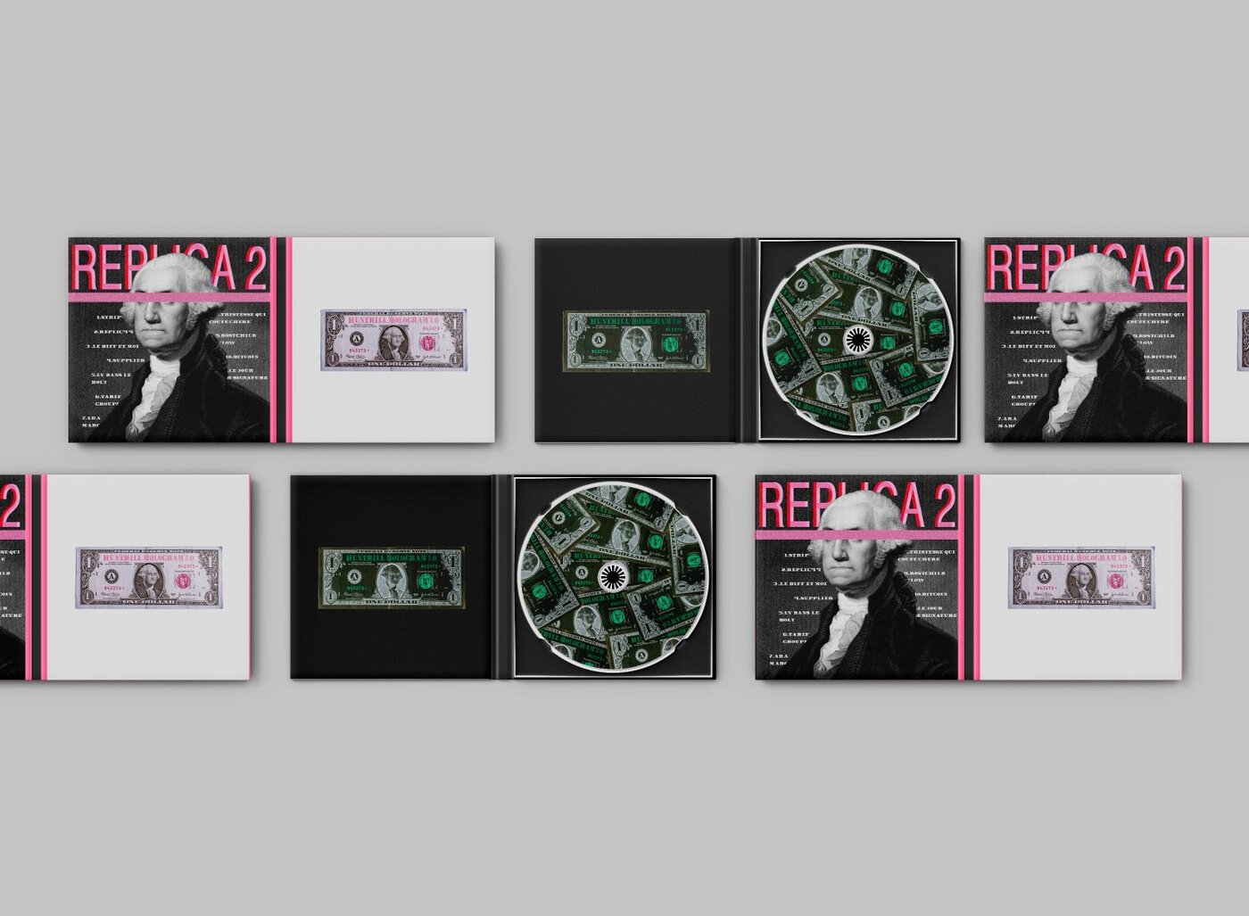 Replica 2, CD mockup packaging