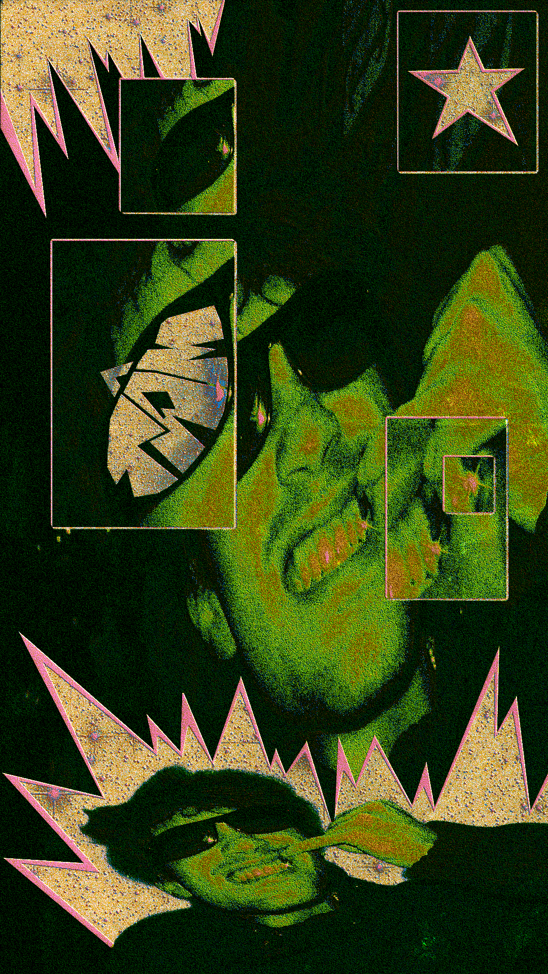 Poster collage bleu